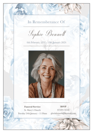 funeral announcement template