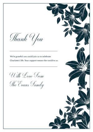 funeral thank you card template