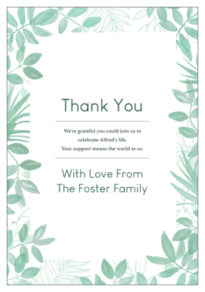 funeral thank you card template