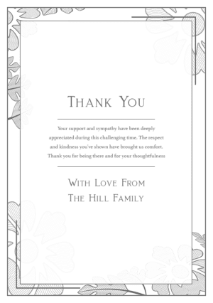 funeral thank you card template