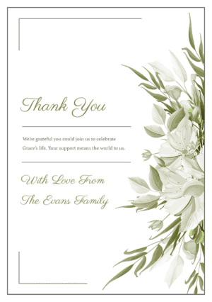 funeral thank you card template