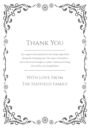 funeral thank you card template