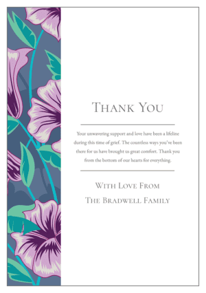 funeral thank you card template