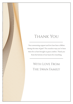 funeral thank you card template