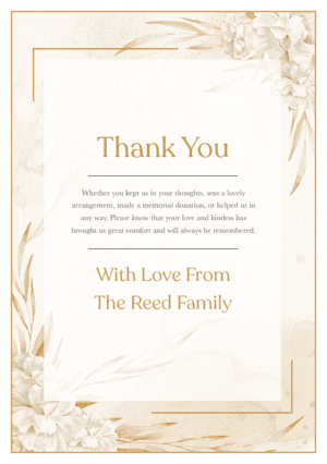 funeral thank you card template