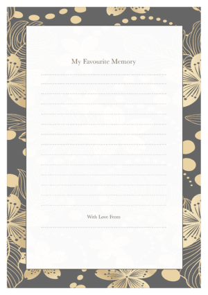 funeral share a memory card template