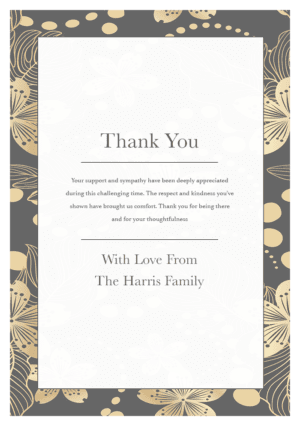 funeral thank you card template