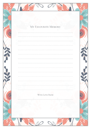 funeral share a memory card template